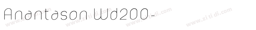 Anantason Wd200字体转换